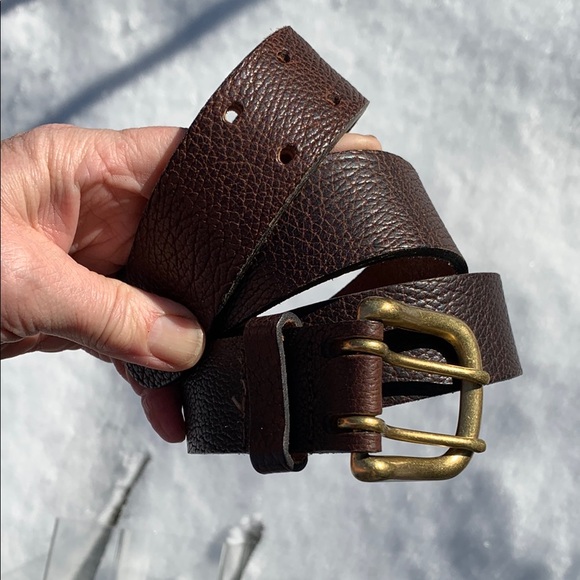Bison Brown Leather Belt Women 30-36” main image 4